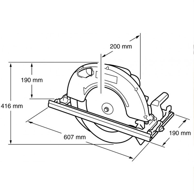 Makita - Set ručna kružna testera 5143R sa listom 355x30/80z za sečenje sendvič panela - 5143R + B-33607